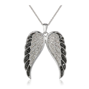 Hot Sale 925 Sterling Silver Wing Pendants Necklace Jewelry